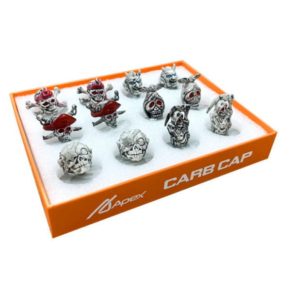 APEX CARB CAP DISPLAY 12CT - SKELETON CCP200