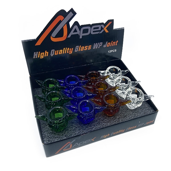 APEX GLASS BOWL COLOR 12CT DISPLAY