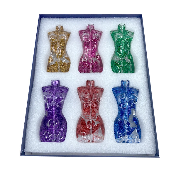 APEX GLASS HANDPIPE GLYCERINE BODY 6CT DISPLAY