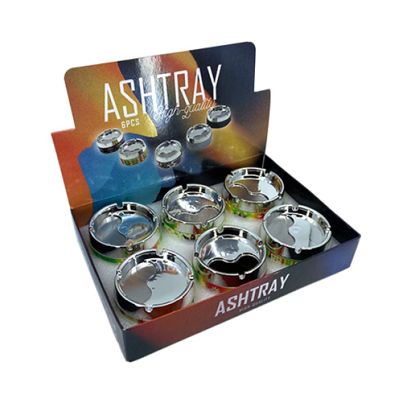 ASHTRAY HIGH QUALITY TWIST LID 6CT