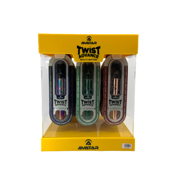 AVATAR TWIST ADVANCE FLEX TEMP BATTERY DISPLAY 24CT ASSORTED