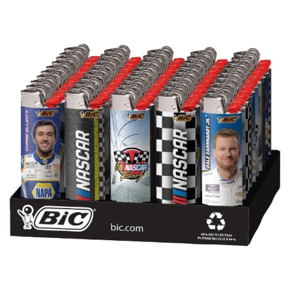 BIC LIGHTER 50PC - NASCAR LCRT1NSD-Q-AST