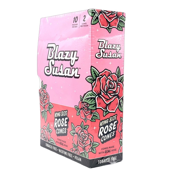 BLAZY SUSAN ROSE CONES 10CT/2PK - KING SIZE