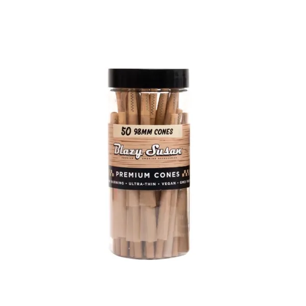 BLAZY SUSAN UNBLEACHED CONES 98MM 50CT