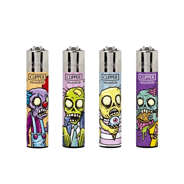 CLIPPER LIGHTER CL630 48CT - ZOMBIE INVATION