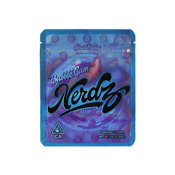 SMOKE PROOF BAGS 100CT - BUBBLE GUM NERDZ