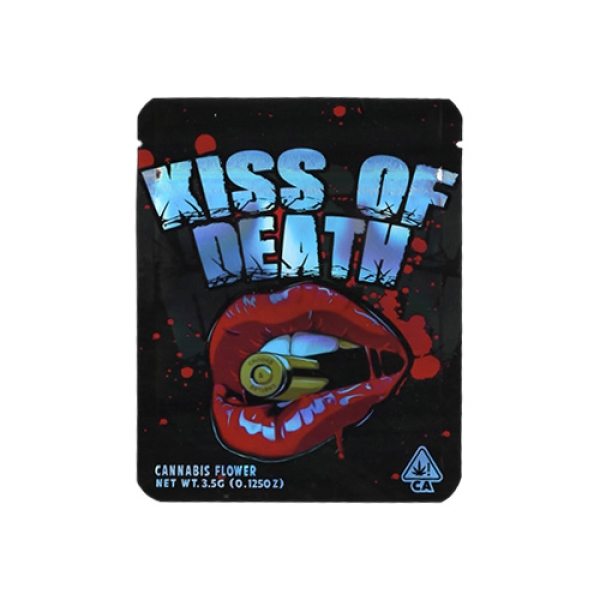 SMOKE PROOF BAGS 100CT - KISS OF DEATH