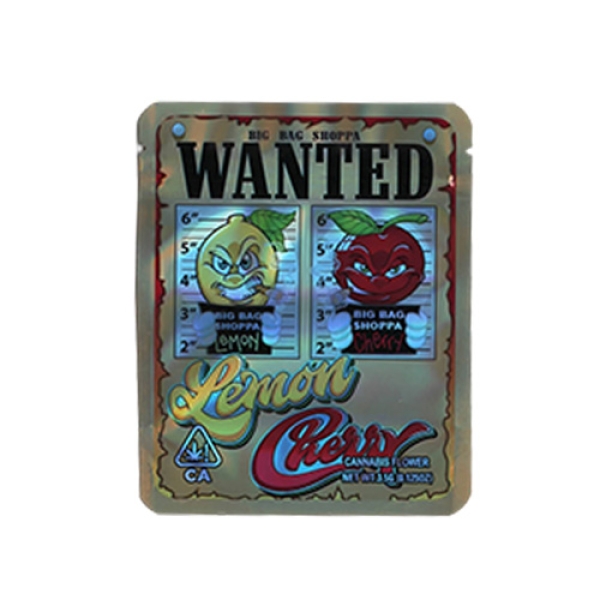 SMOKE PROOF BAGS 100CT - WANTED LEMON CHERRY