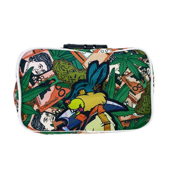 CANVAS BAG WITH LOCK - TRIPPY BUNNY