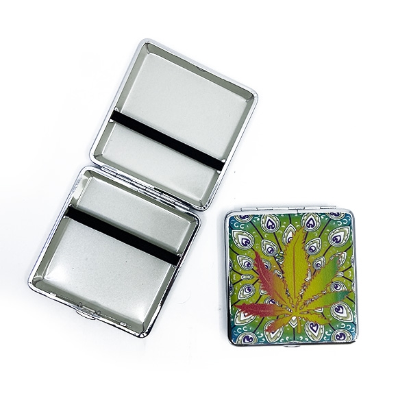 CIGARETTE CASE ASSORTED LEAF 80MM 12CT- 30536