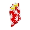 OG TREND SSM12 LEAF PRINT SOCKS 12CT - ASSORTED