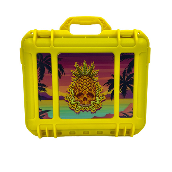 SMOKING SET WATERPROOF BAG 9PC - YELLOW PINEAPPLE