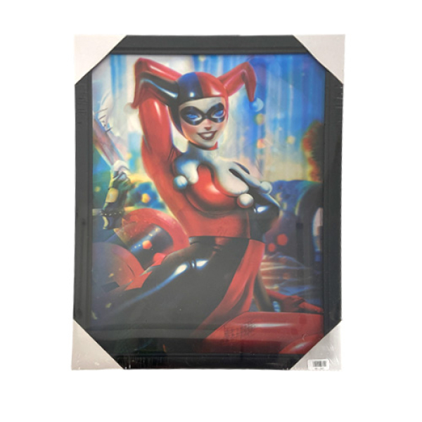 3D POSTER w/ FRAME - HARLEY QUINN