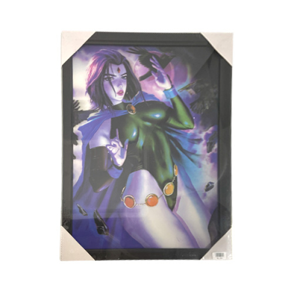 3D POSTER w/ FRAME - TEEN TITANS RAVEN