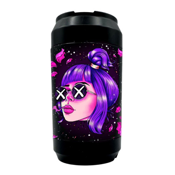 GET LOST 4 IN 1 GALAXY GRINDER JAR - 006 GALAXY PURPLE HAIR GIRL