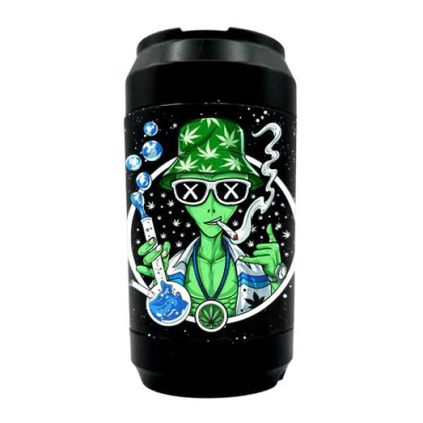 GET LOST 4 IN 1 GALAXY GRINDER JAR - 95 GREEN ALIEN SMOKING