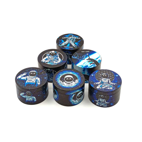 GET LOST FULL PRINT GRINDERS SMALL 50MM 12CT - ASSORTED