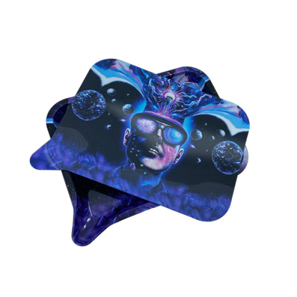 MEDIUM FUNNEL TRAY w/ 3D LID - 014 GALACTIC BRAIN BANG