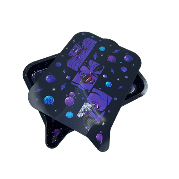 MEDIUM FUNNEL TRAY w/ 3D LID - 006 PURPLE GIRL ROLLING