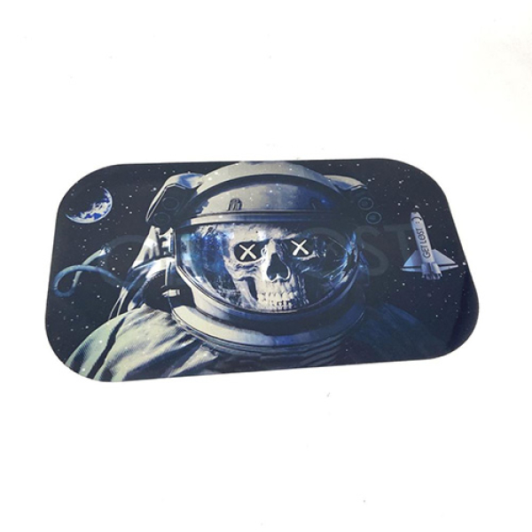 METAL TRAY WITH 3D LID - 41 GET LOST SKELETON ASTRONAUT