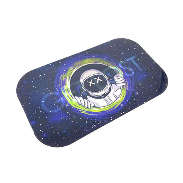 METAL TRAY WITH 3D LID - 43 GET LOST STARING ASTRONAUT