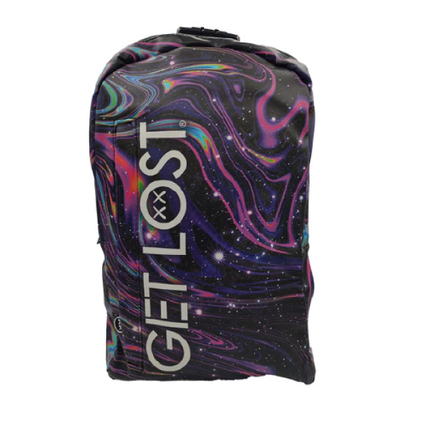 GET LOST PREMIUM SAFFIANO LEATHER BACKPACK - 014 TRIPPY GALAXY