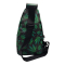 GET LOST PREMIUM SAFFIANO LEATHER SHOULDER BAG - 016 GREEN LEAFS