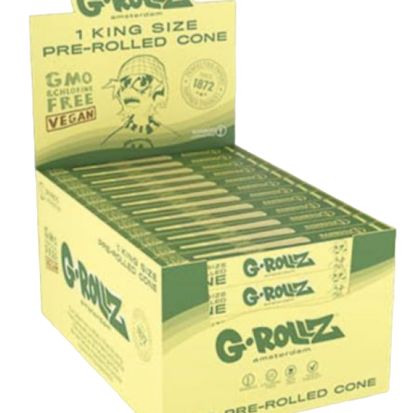 GROLLZ CONES [GR1150B-DIS] BAMBOO UNBLEACHED 72PC - KS