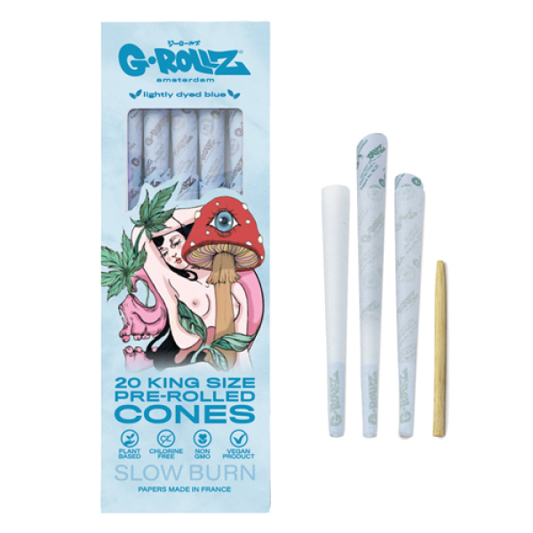 GROLLZ CONES [GR1435KA] COLLECTOR NAKED SHROOM BLUE 20PC - KS