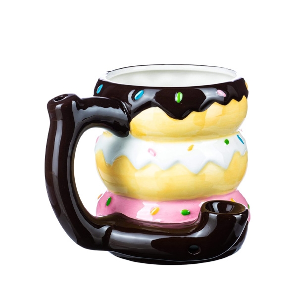 IDGAF CERAMIC MUG & PIPE DOUGHNUTS