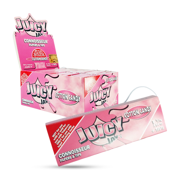 JUICY JAY PAPER 1 1/4 CONNOISSEUR WITH TIPS 24CT