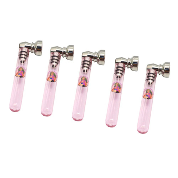 LADY HORNET PINK GLASS PIPES 24CT YD127-LH