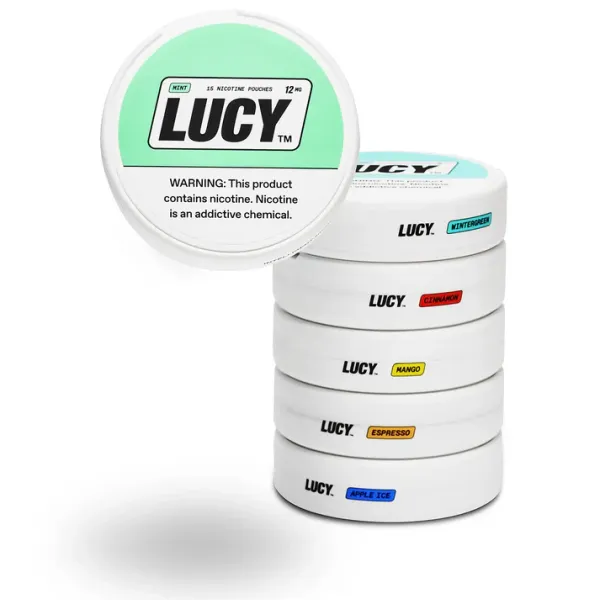 LUCY NICOTINE POUNCHES 5CT 12MG