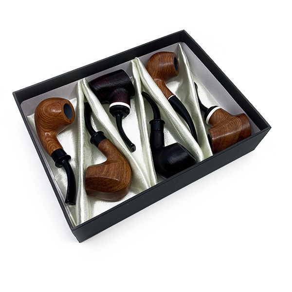 NIRVANA PEARWOOD PIPE SET GS30553 2-TONE 6CT - ASSORTED