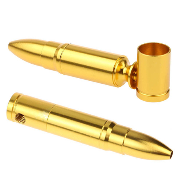 METAL PIPE BULLET STYLE 36CT - GOLD COLOR 502019