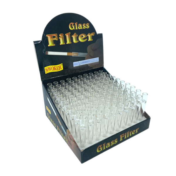 GLASS CIGAR FLITER LONG 100CT 50646-8/50656/50646B