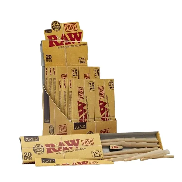 RAW CLASSIC PRE ROLL CONE 20PK/12CT