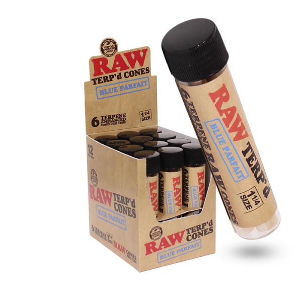 RAW TERP DIPPED CONES 1 1/4 12CT/6PK