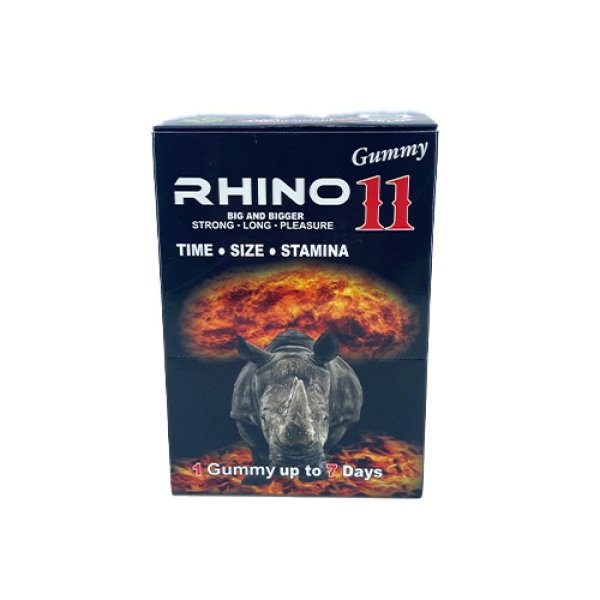 RHINO 11 MALE ENHACEMENT GUMMY 24CT MELON