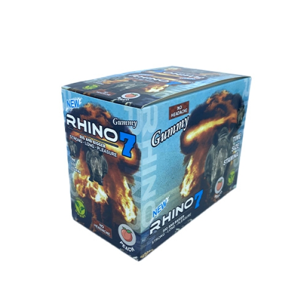 RHINO 7 MALE ENHANCEMENT GUMMY 24CT PEACH