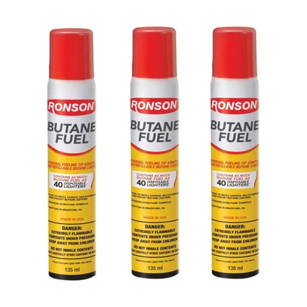 RONSON BUTANE 135ML - 12CT (ONLY PICK UP)