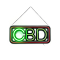 SHOP SIGN NEON W/ REMOTE CONTROL 20"x8.7" - CBD