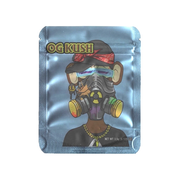 SMOKE PROOF BAGS 100CT - MASKED MONKEY