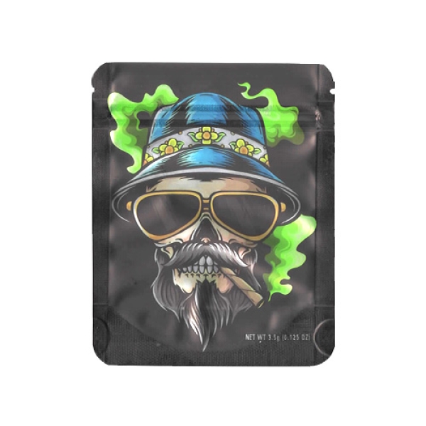 SMOKE PROOF BAGS 100CT - SMOKING SKULL