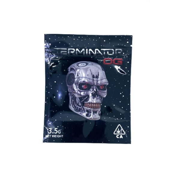 SMOKE PROOF BAGS 50CT - 202 TERMINATOR OG SKULL