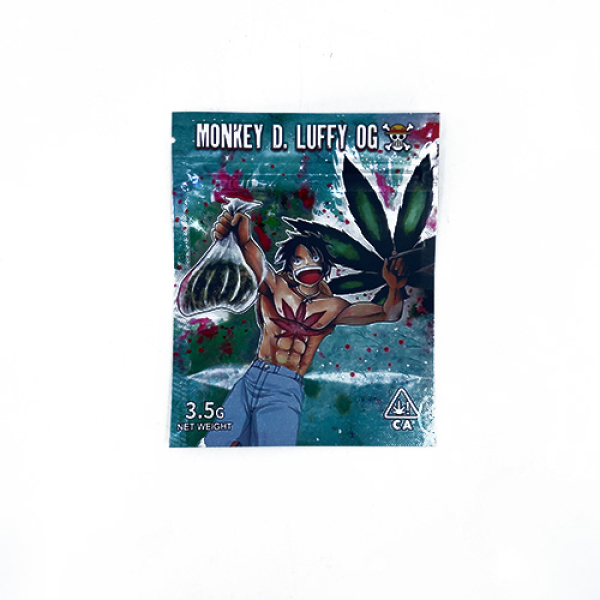 SMOKE PROOF BAGS 50CT - 211 MONKEY D LUFFY OG