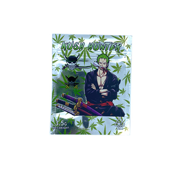 SMOKE PROOF BAGS 50CT - 215 KUSH HUNTER