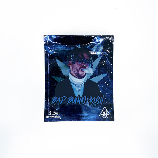 SMOKE PROOF BAGS 50CT - 224 BAD BUNNY KUSH