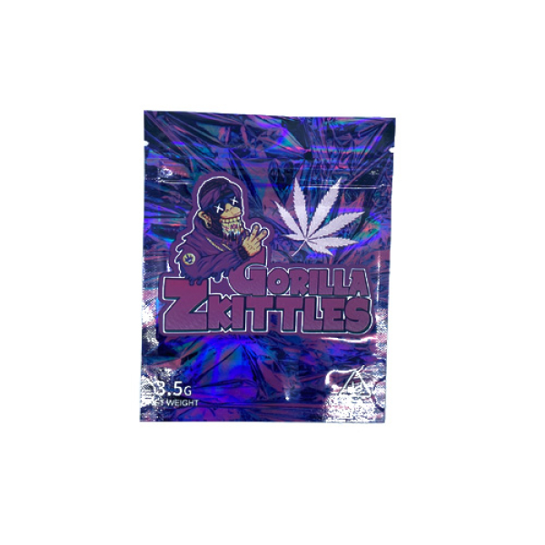 SMOKE PROOF BAGS 50CT - 253 GORILLA ZKITTLES