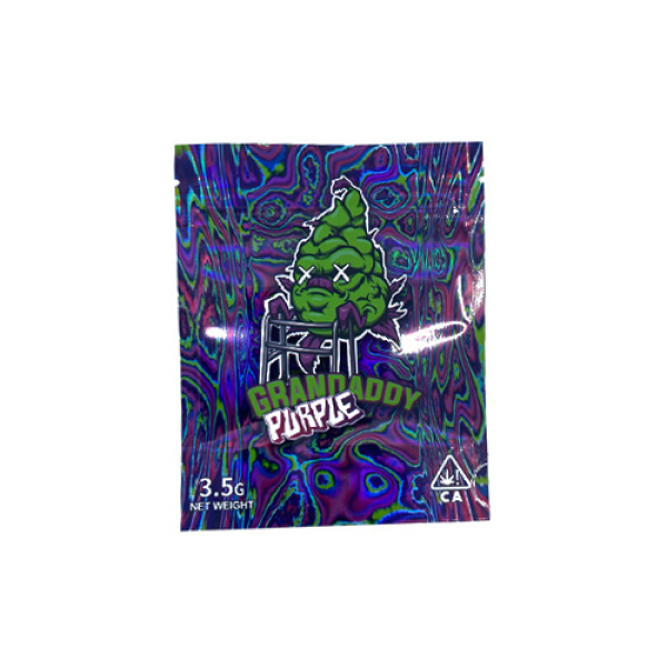 SMOKE PROOF BAGS 50CT - 254 GRANDDADDY PURPLE